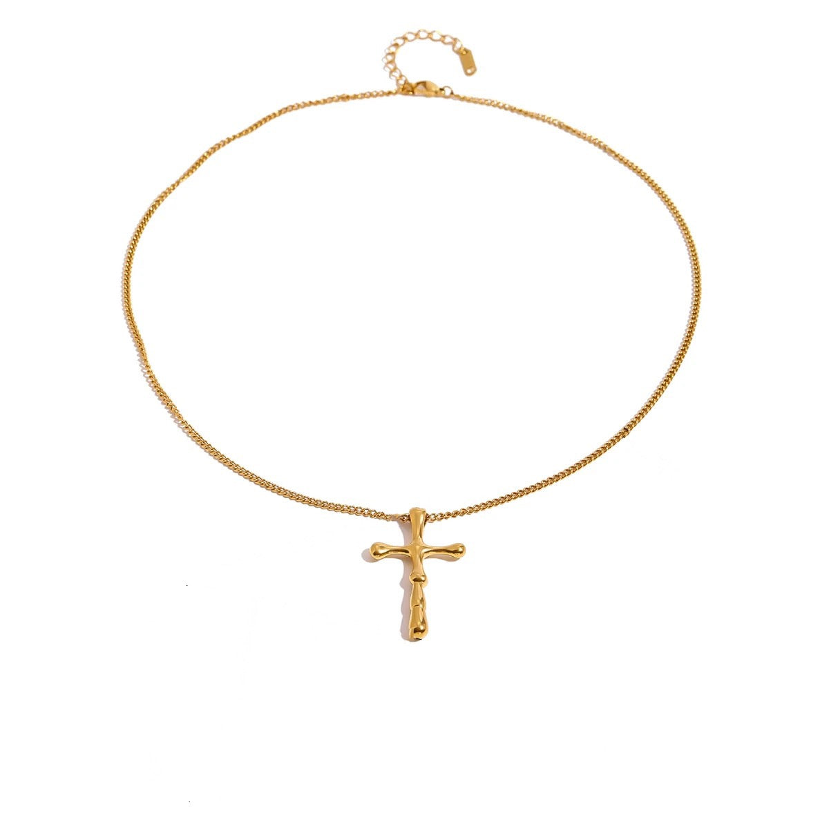 Bamboo Cross Necklace