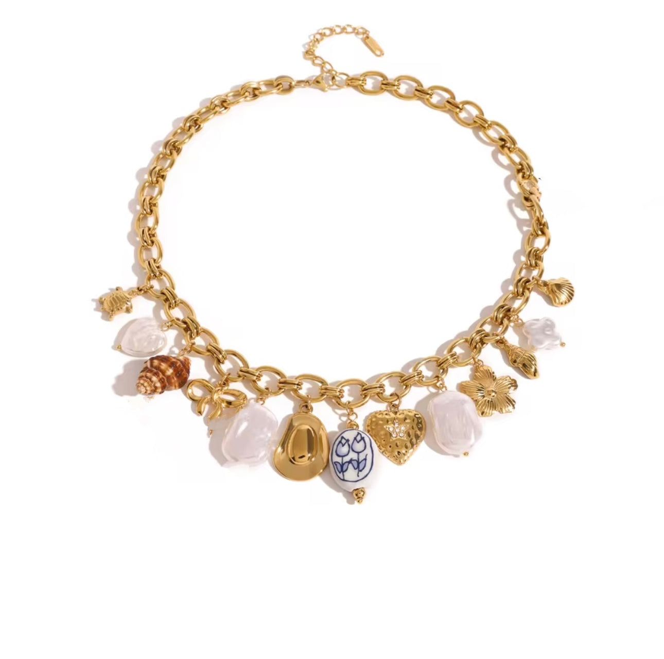 Azure Charm Necklace