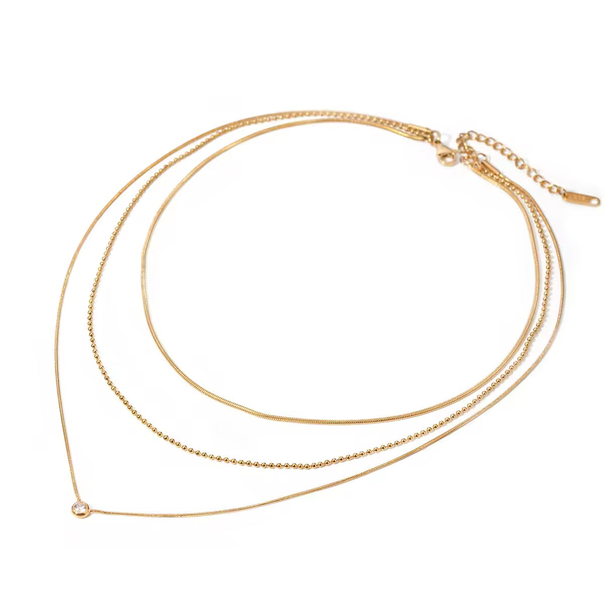 Three Layer Minimal Necklace