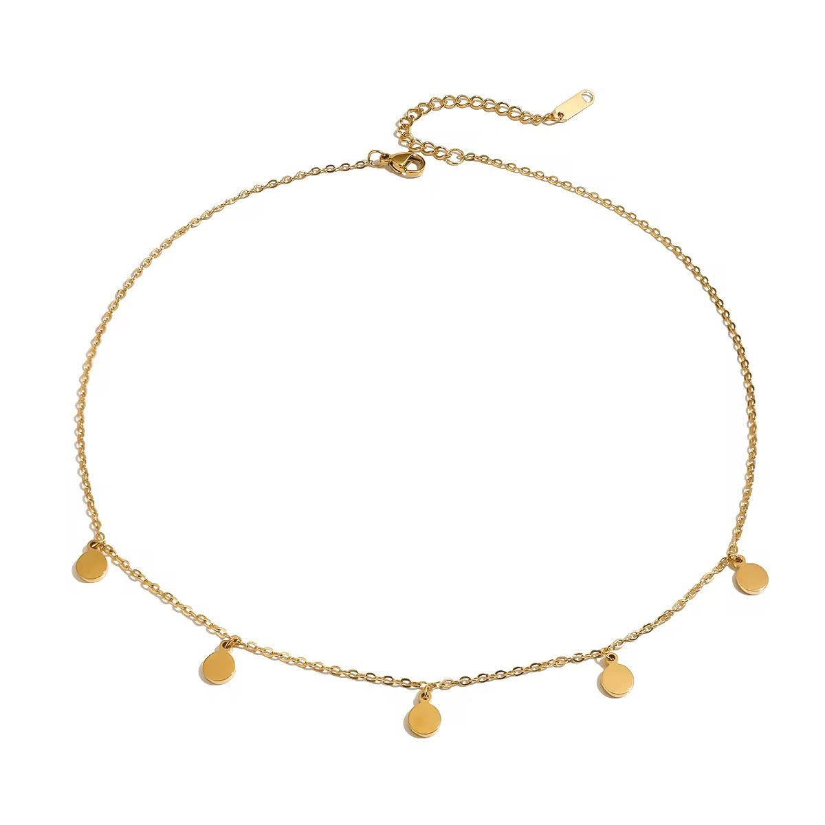 Circle Drops Necklace