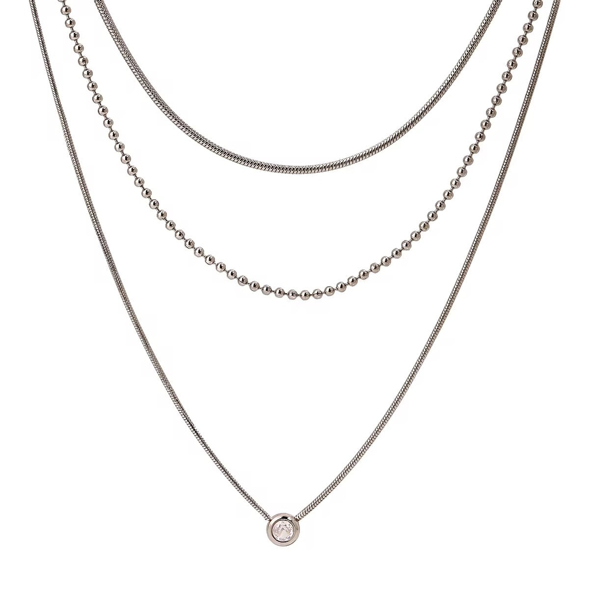 Three Layer Minimal Necklace