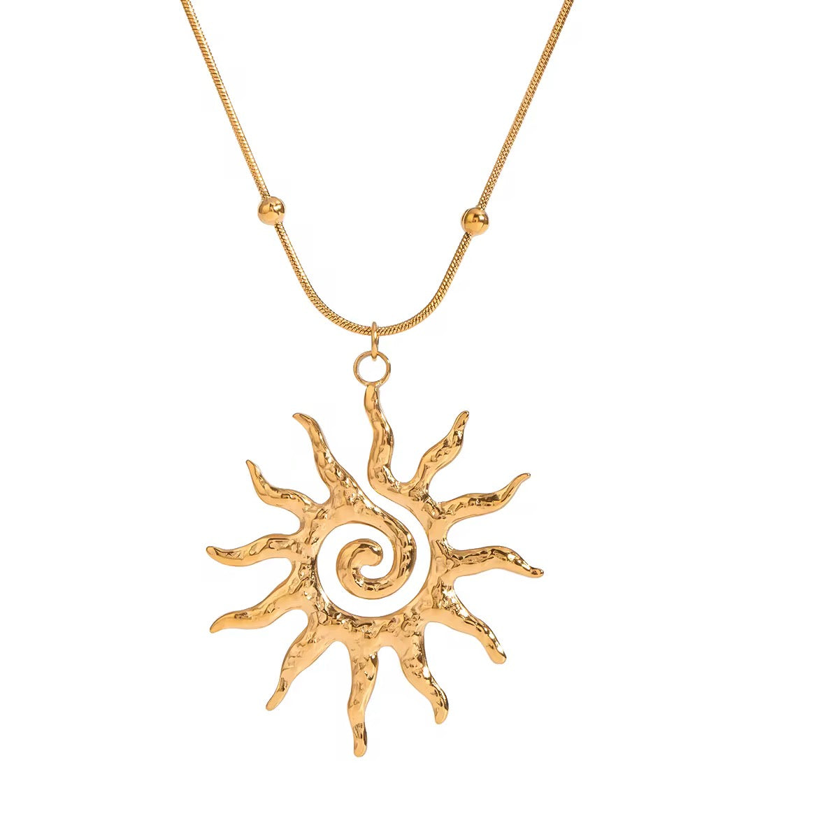 Spiral Sun Necklace
