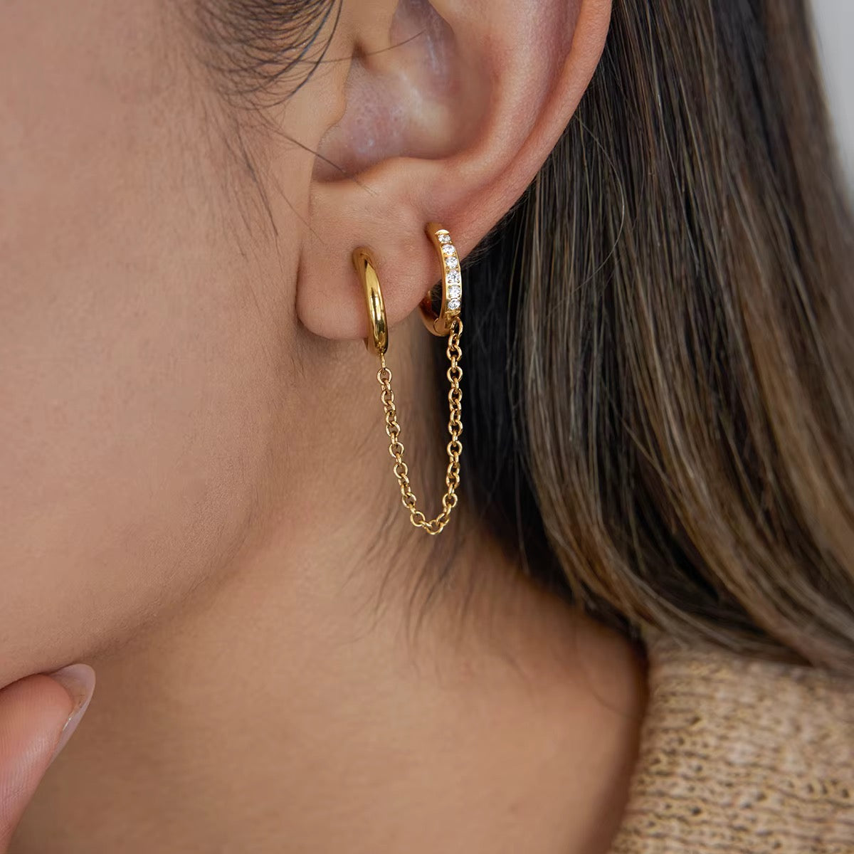 Double Zirconia Tassel