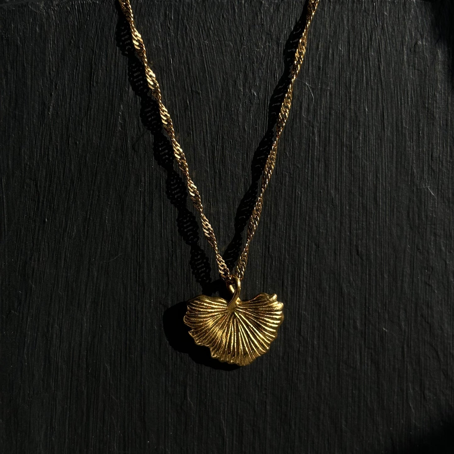 Ginkgo Leaf Necklace