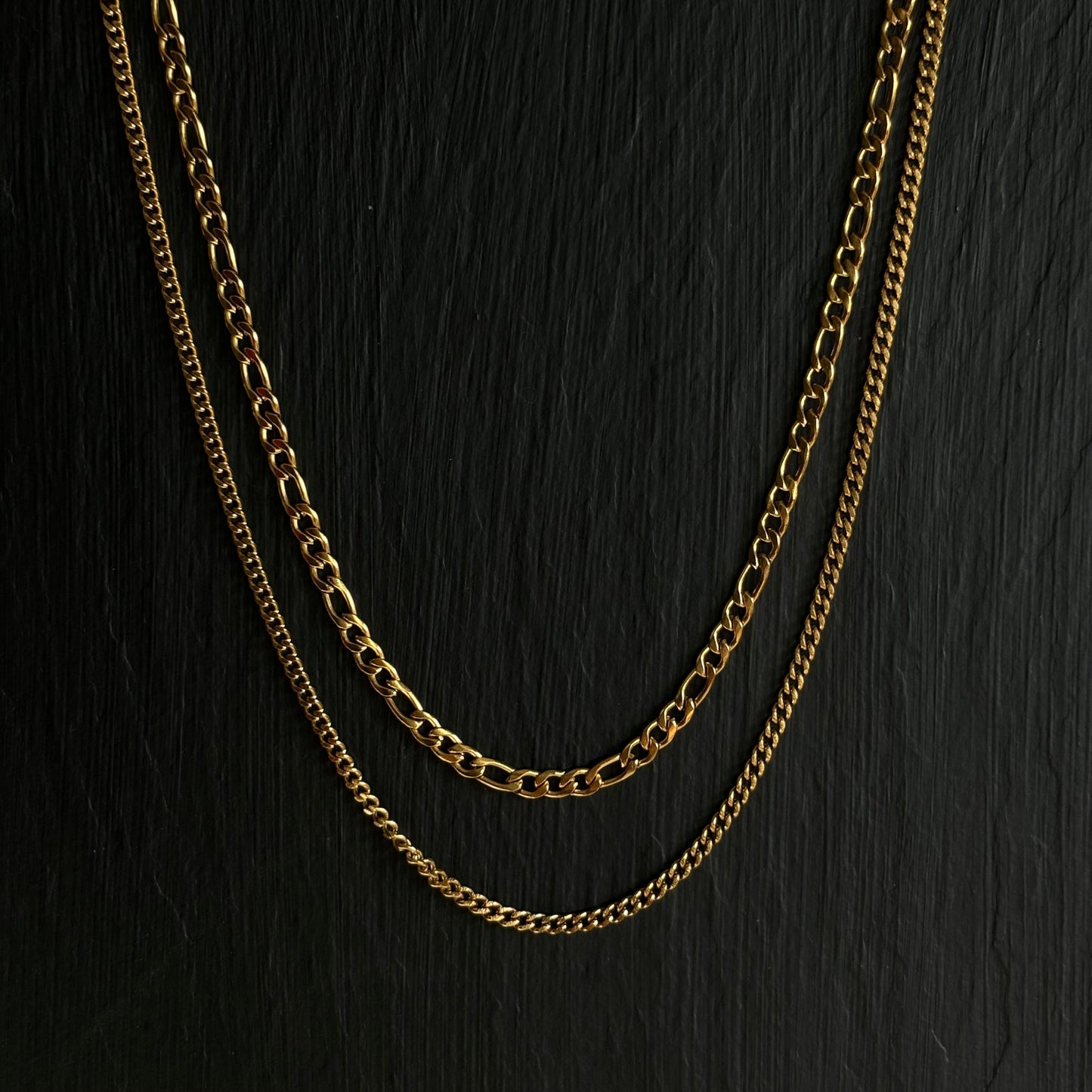 Figaro & Cuban Layering Chain