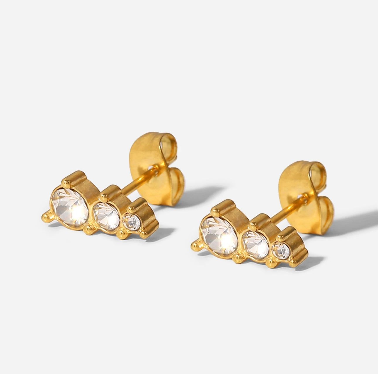 Triple Zirconia Studs