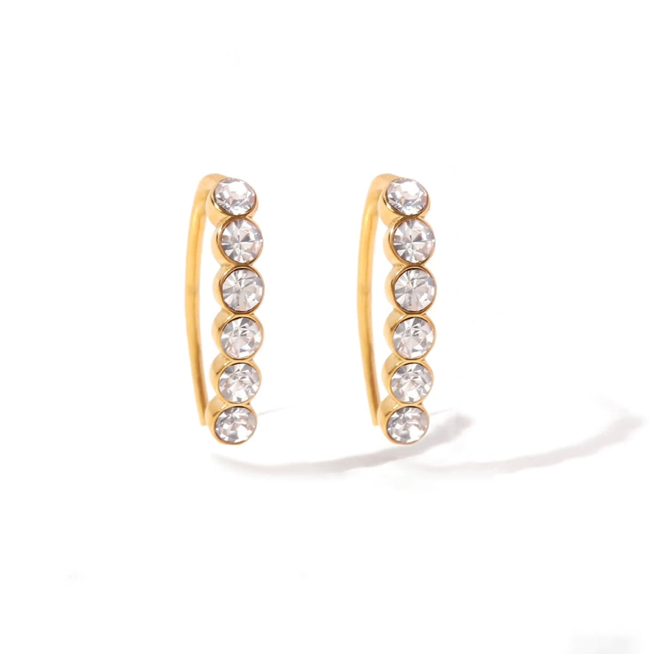 Zirconia Threader Earrings