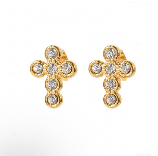 Cross Zirconia Studs