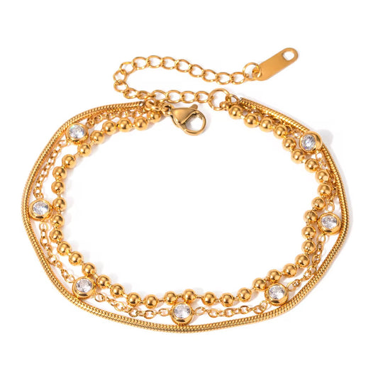 Three Layer Zirconia Bracelet