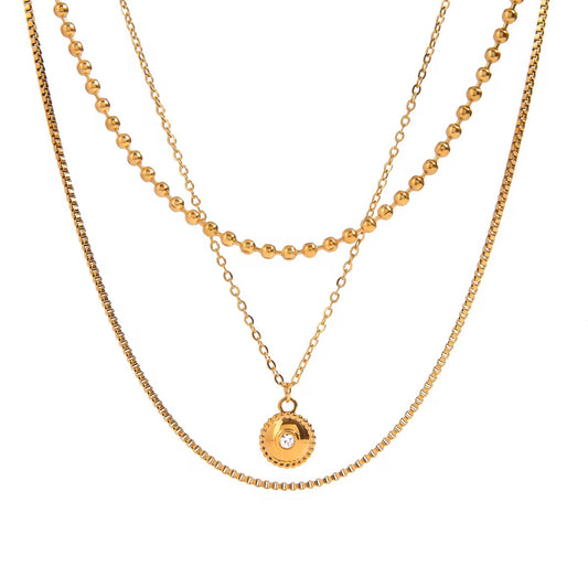 Three Layer Accent Necklace