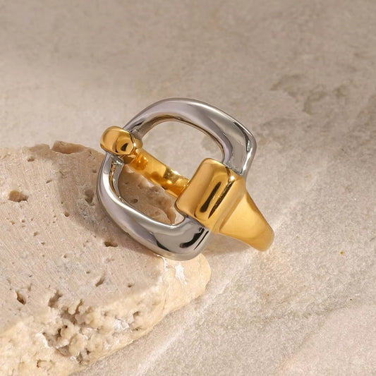 Two Tone Open Ring