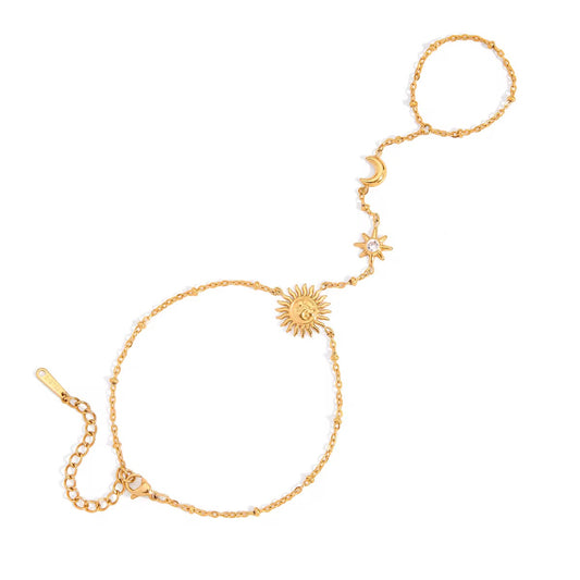 Sun & Moon Ring Bracelet