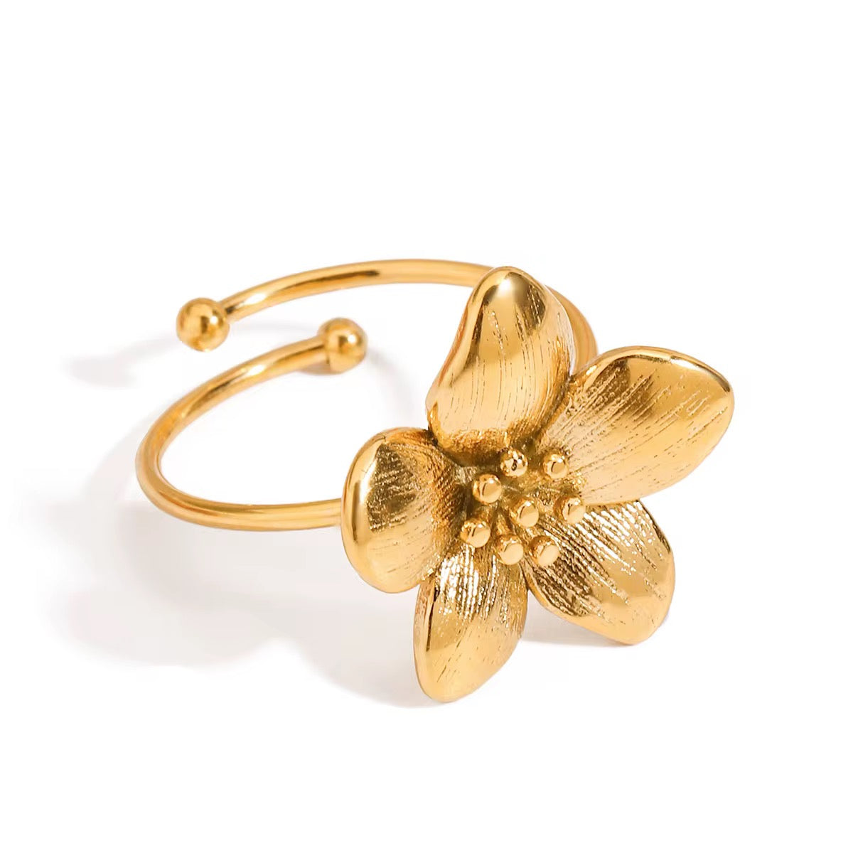 Flower Open Ring