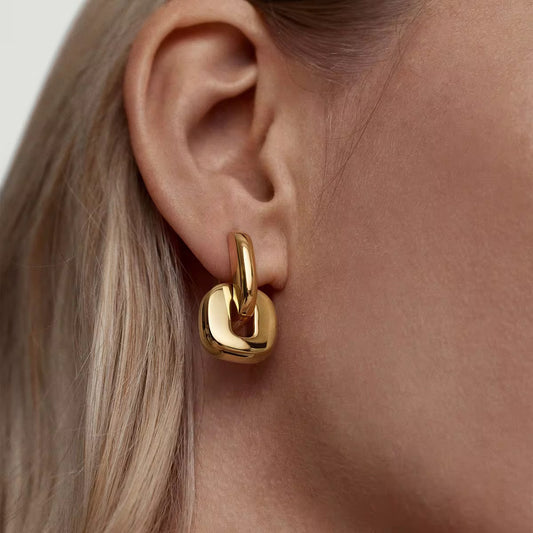 Oval Stack Earrings