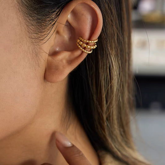 Three Layer Dots Ear Cuff