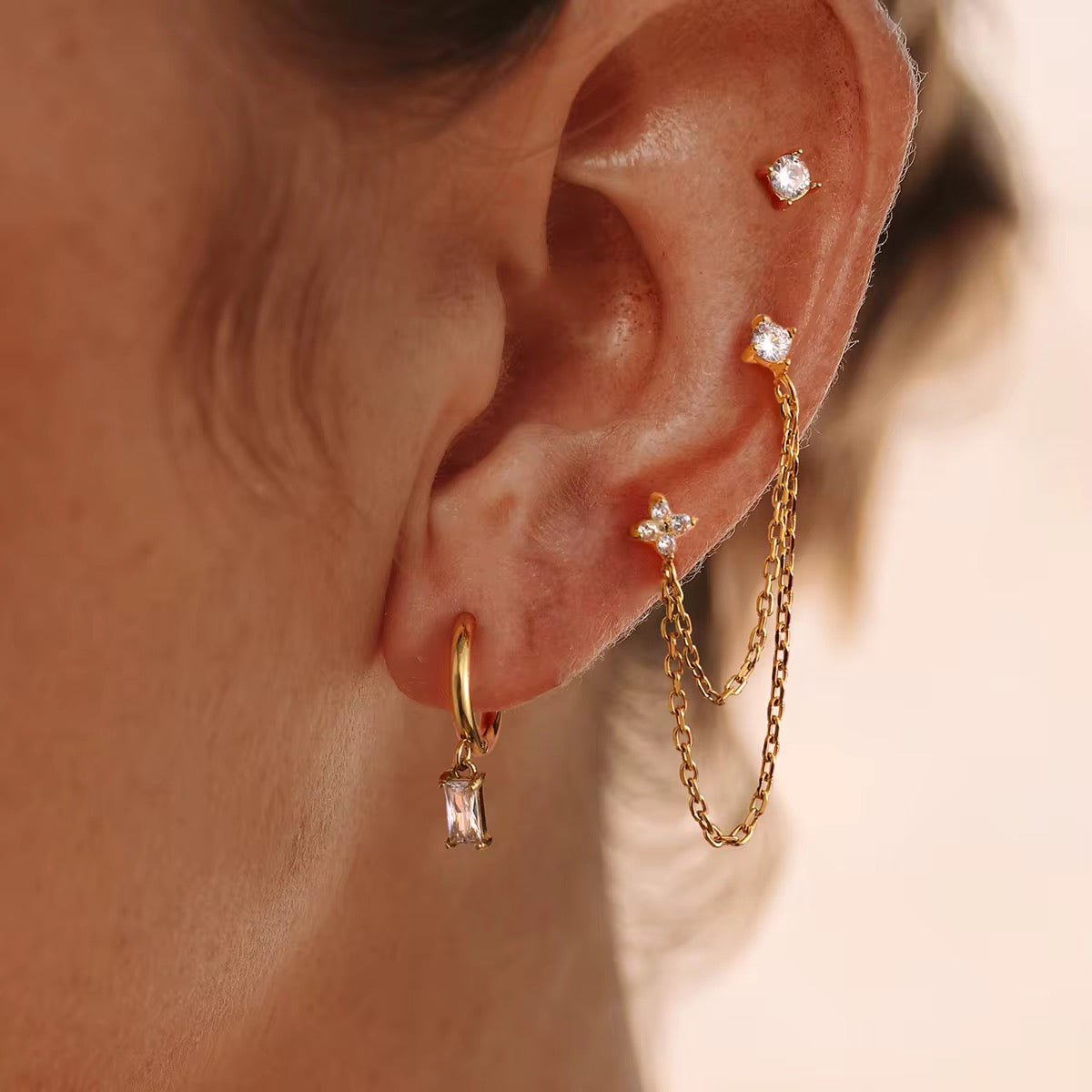 Clover Earring Set